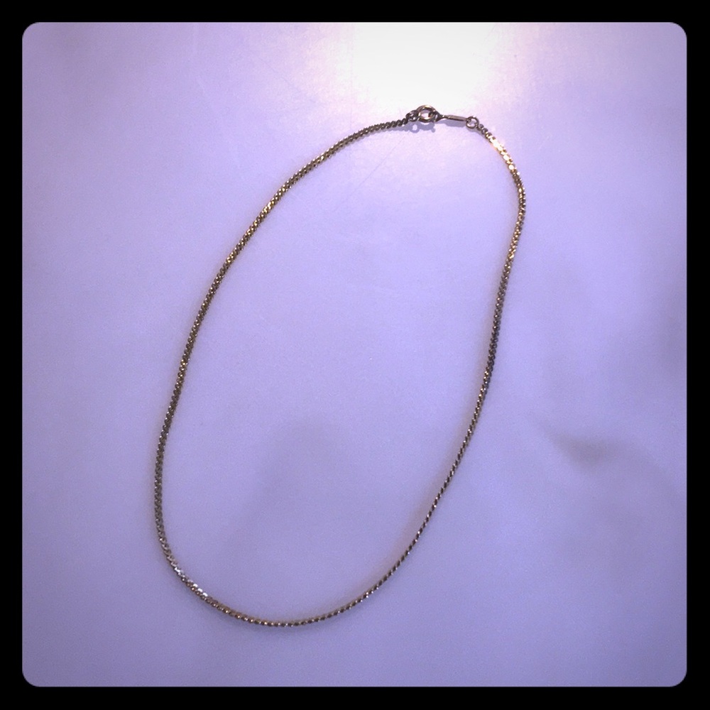 Monet Vintage Gold Tone Chain Necklace - 14 inches